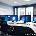 Home 20 CI CD 파이프라인의 자동화 수준 평가 - A modern software development team collaborating in a bright, contemporary office environment focuse...