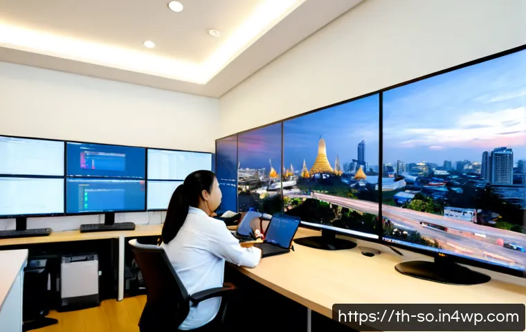 Home 17 CI CD 파이프라인 구축을 위한 고객 사례 - Photorealistic customer success scene in a modern Bangkok technology office, diverse Thai software t...