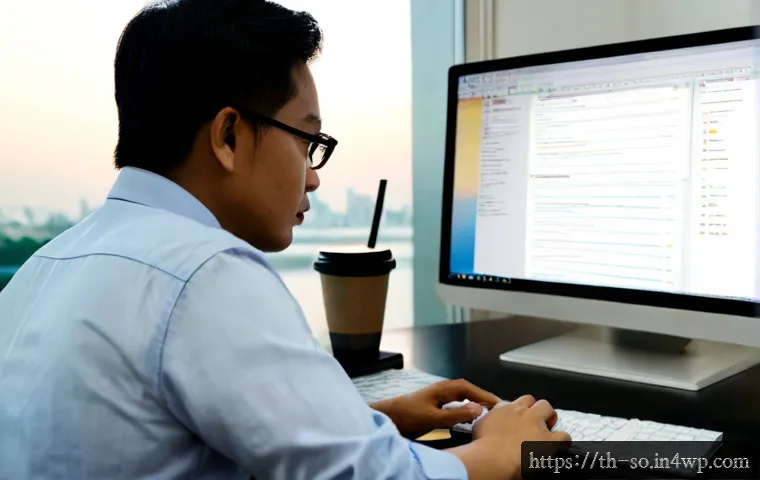 Home 17 CI CD 파이프라인에서의 버전 관리 - Photorealistic modern software engineering workspace in Bangkok, Thai developer reviewing a CI/CD ve...